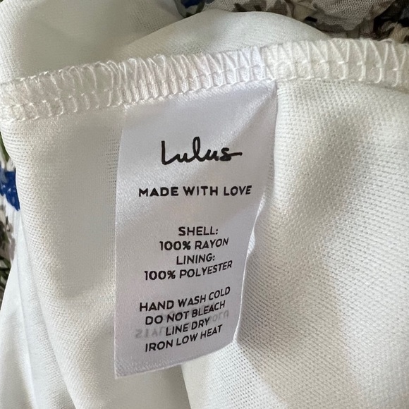 Lulus Let Your Love Grow White Floral Tie-Strap Sundress | Size Small - Picture 3 of 3